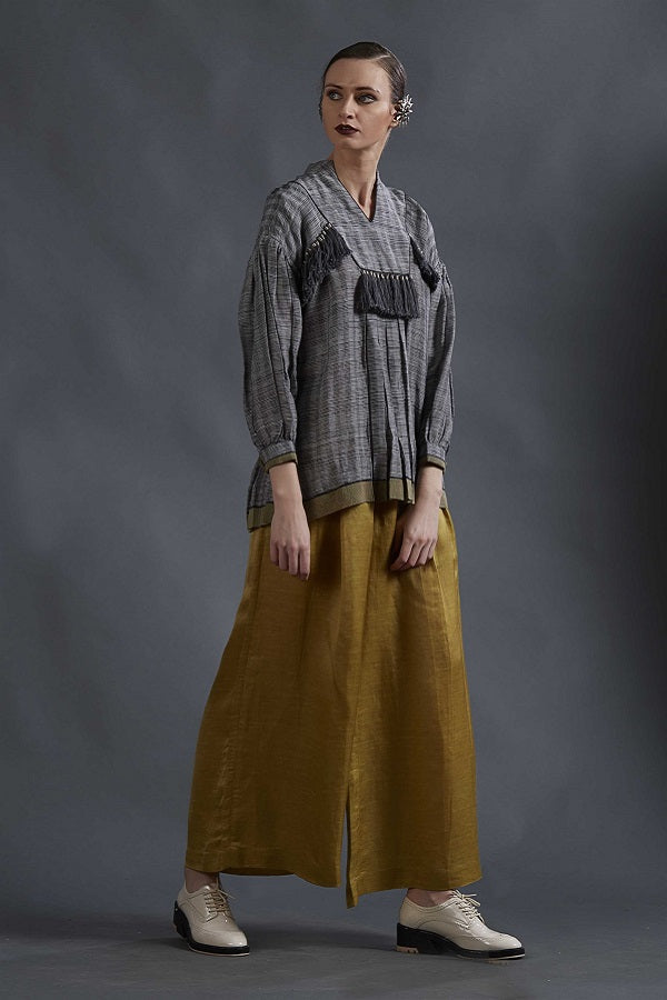 MUSTARD PALAZZO PANTS