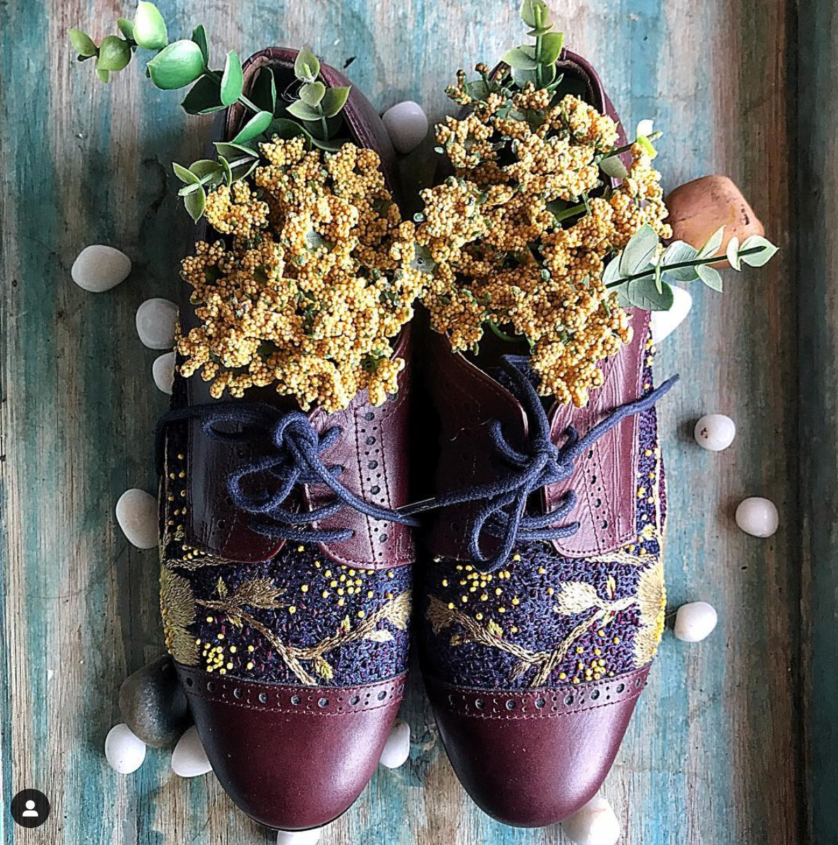 Embroidered Brogues