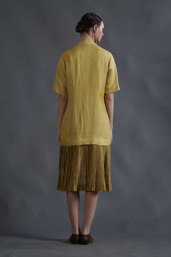 MUSTARD SHIRT DRESS