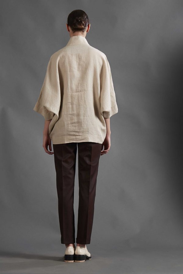 WINE FRONT CREASE PANTS