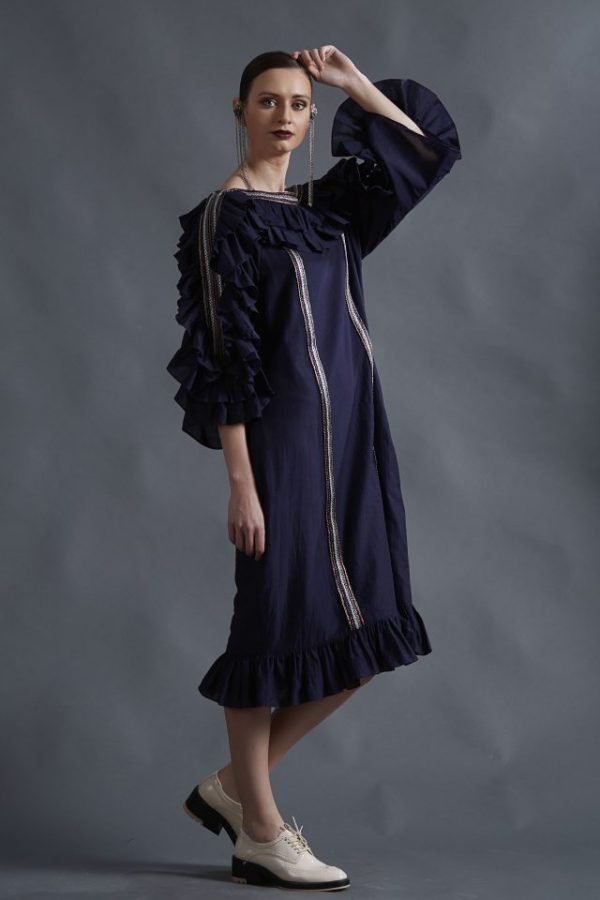 Knee Length Frill Dress