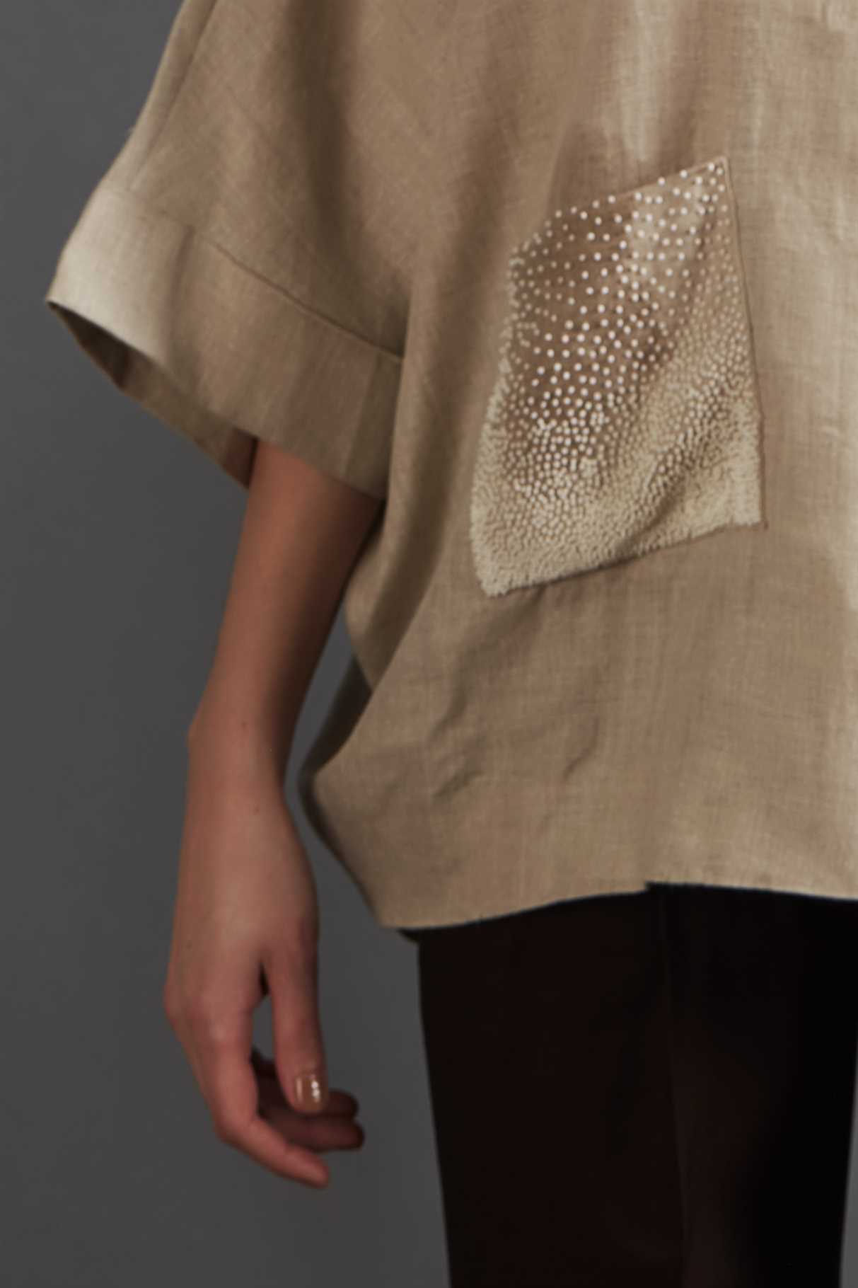 BEIGE LINEN JACKET