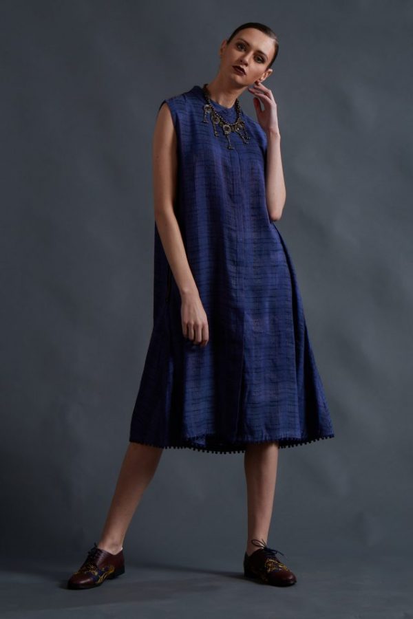 SLEEVELESS SHIRT DRESS