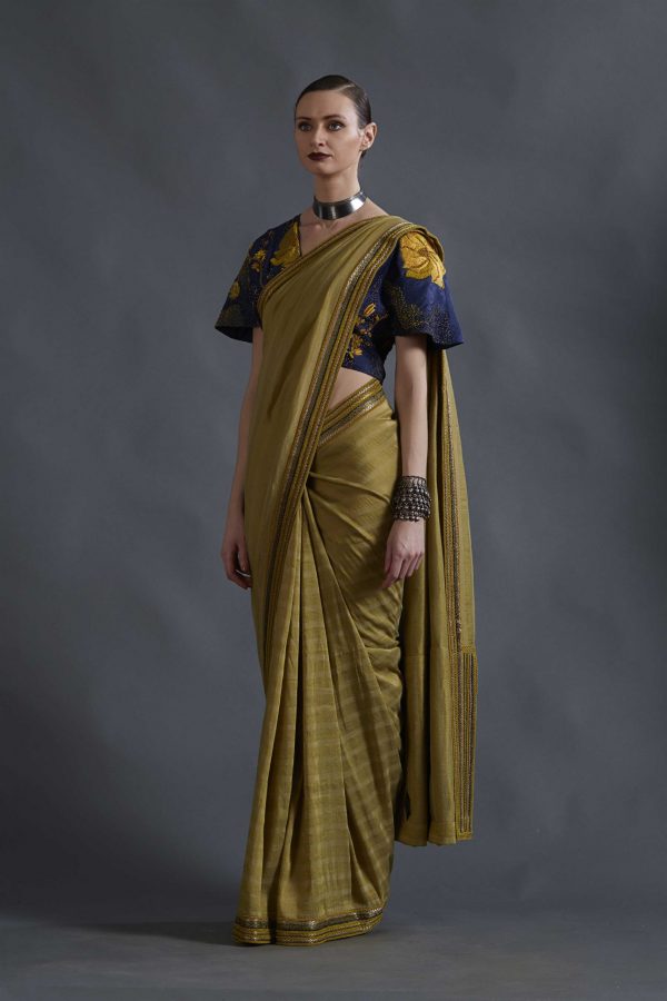 MUSTARD SAREE