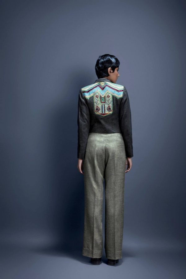 Pure Wool Cropped Jacket