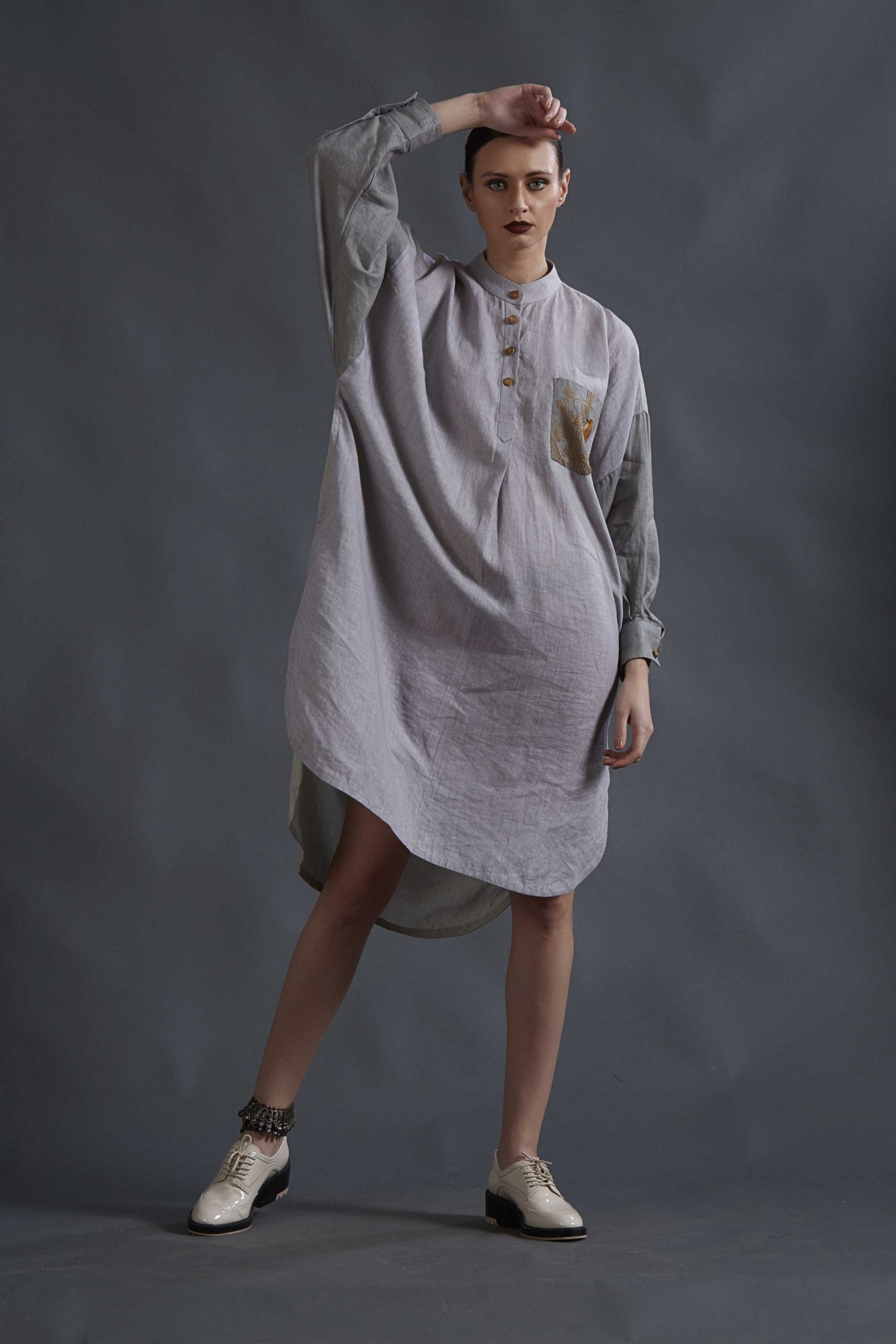 ASYMMETRICAL TUNIC TOP