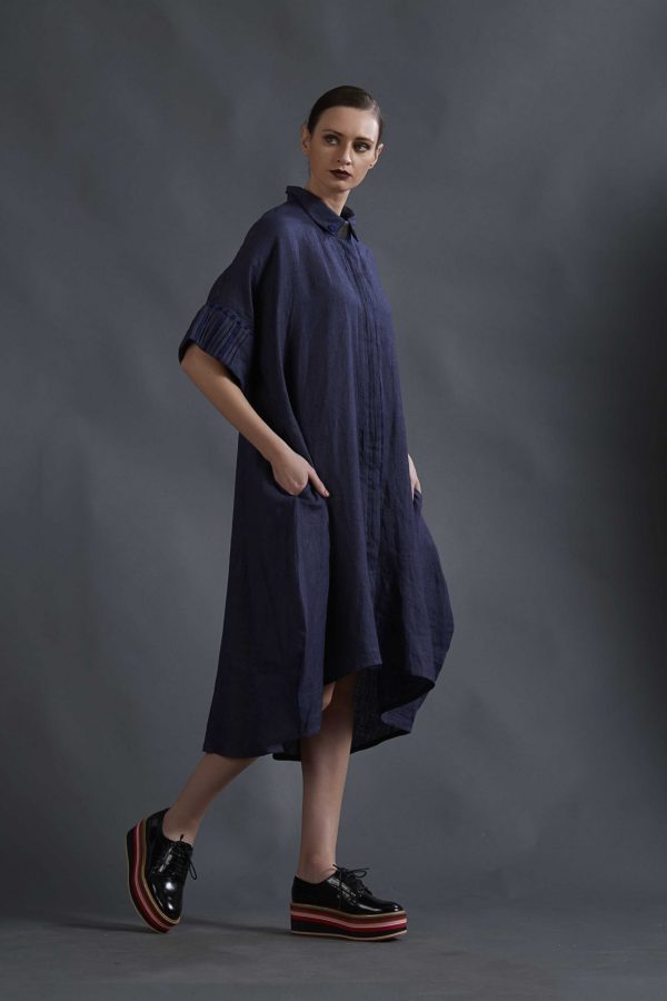 COCOON KNEE LENGTH DRESS