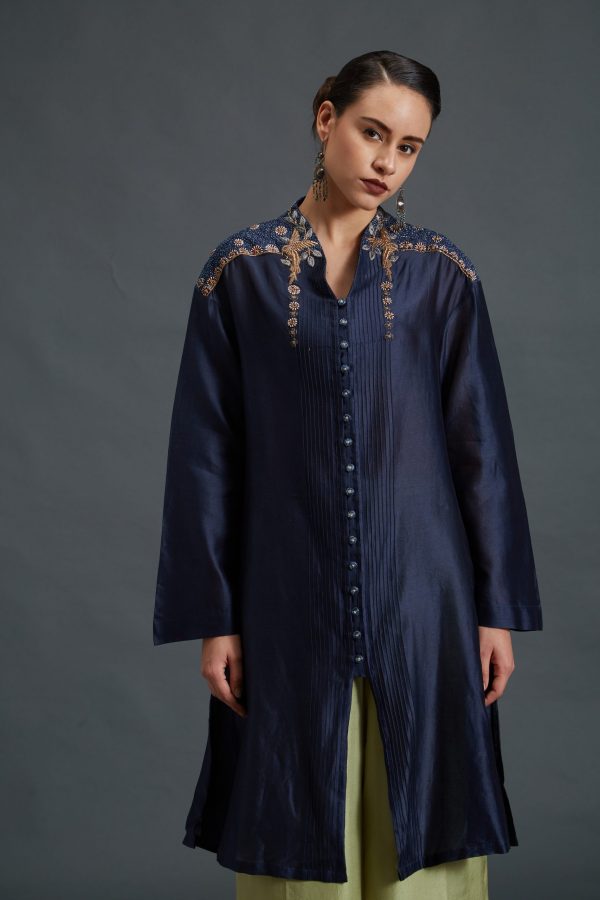 Habutai Silk Boxy Tunic & Habutai Silk Cropped Pants