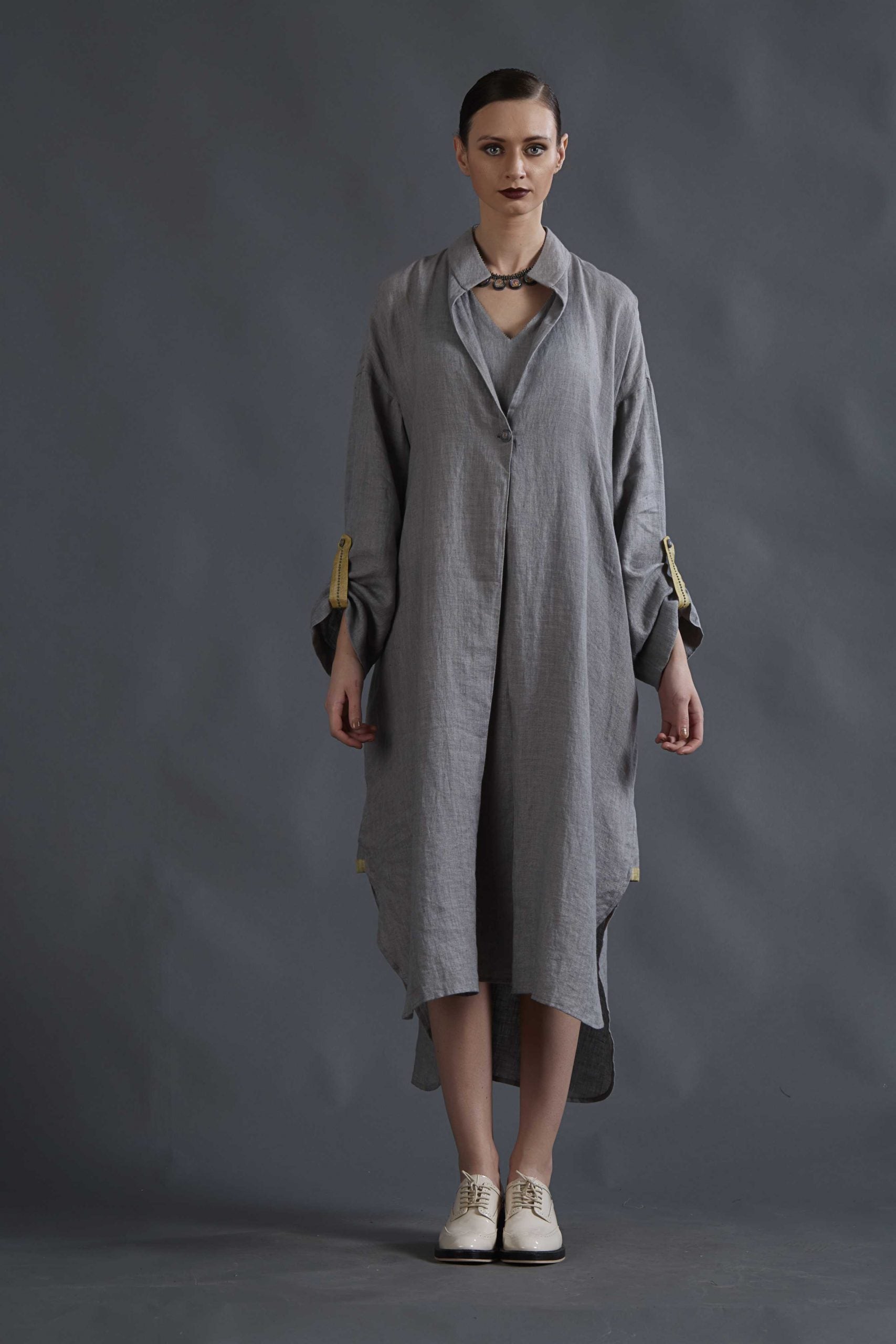 ASH GREY TUNIC TOP