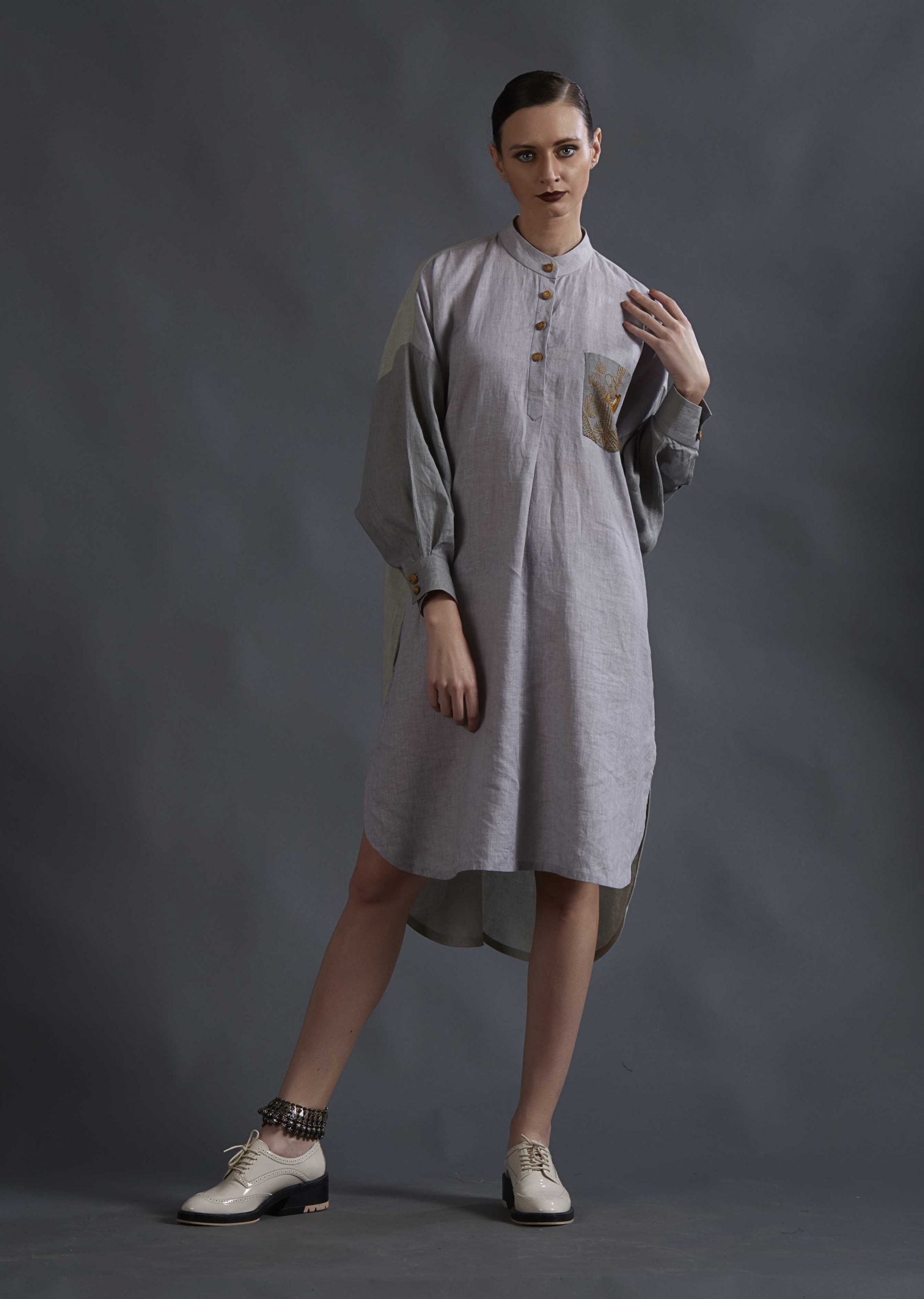 ASYMMETRICAL TUNIC TOP
