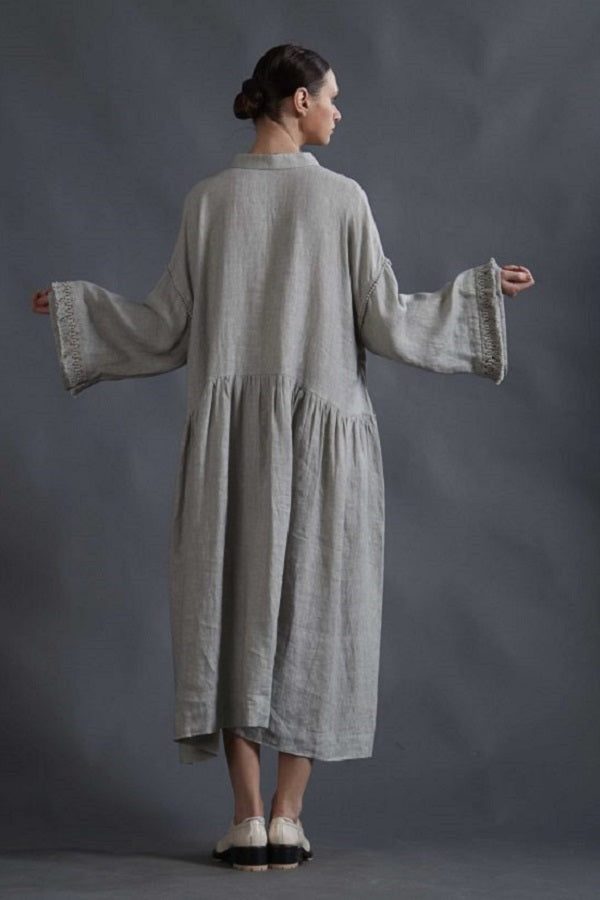 SEAFOAM LINEN DRESS
