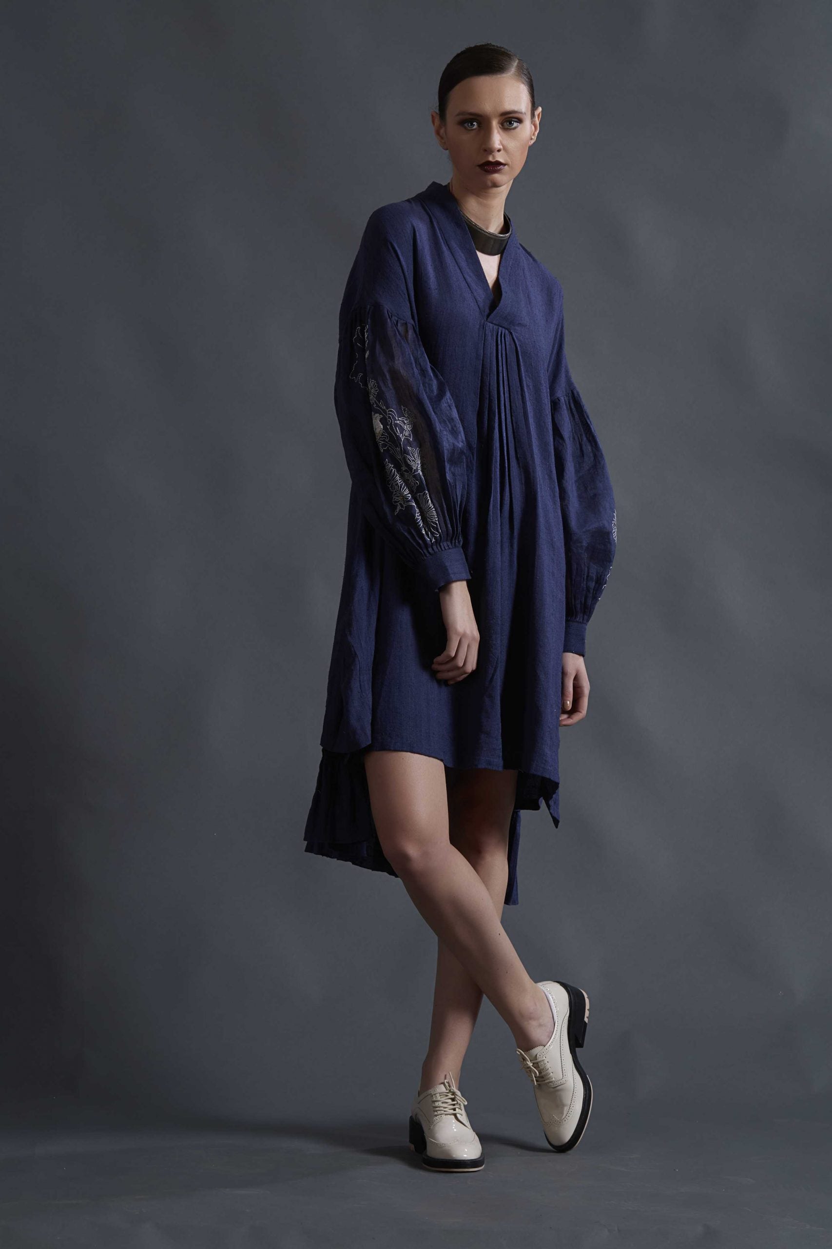 BALLOON SLEEVE DRESS