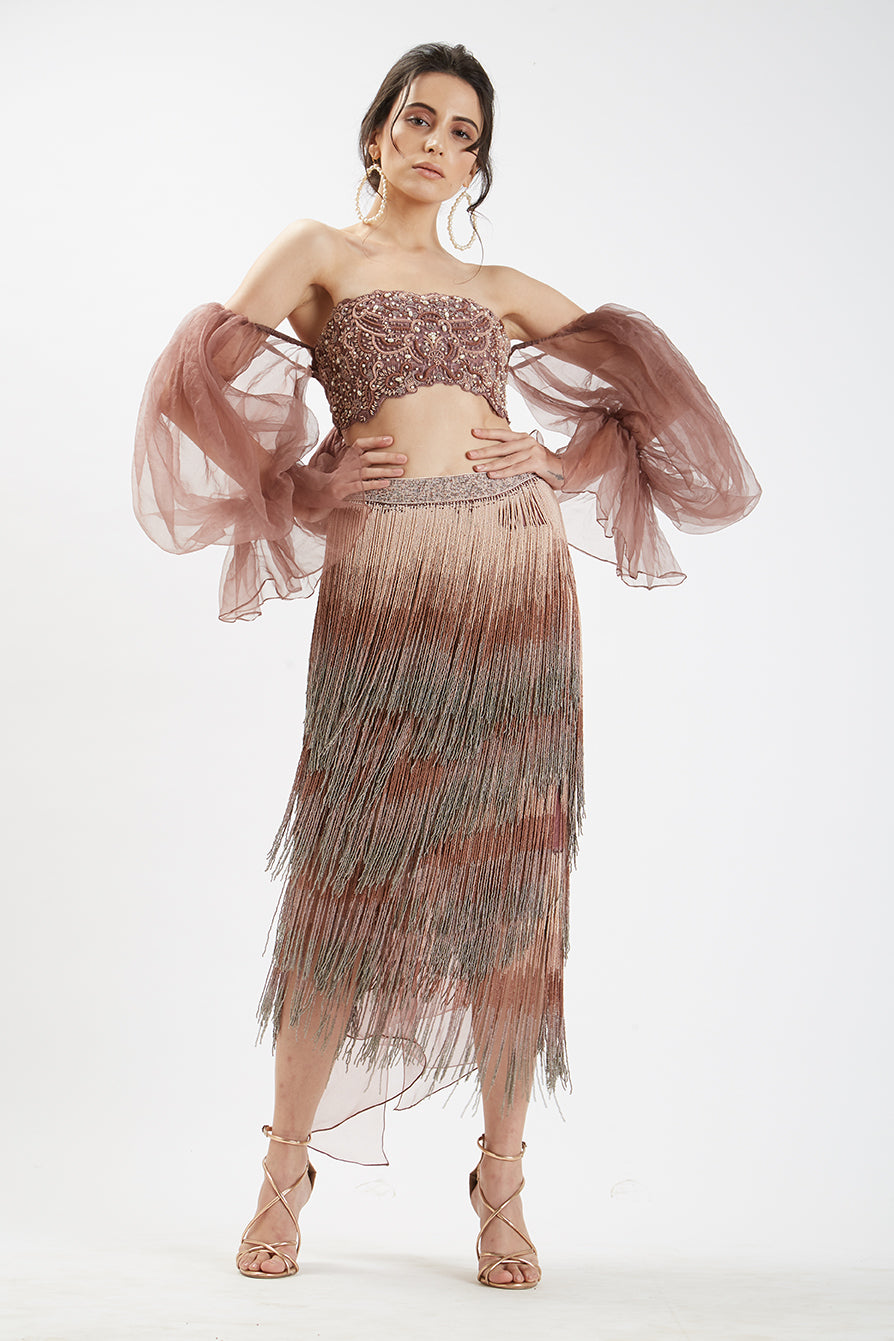 CASCADE BUSTIER TOP