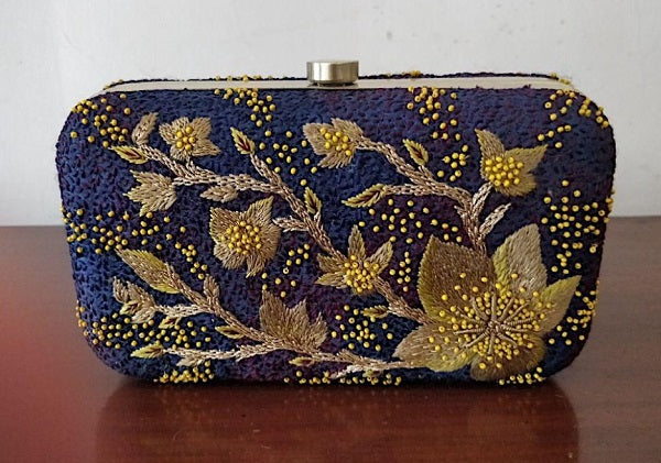 Magnolia Embroidered Clutch