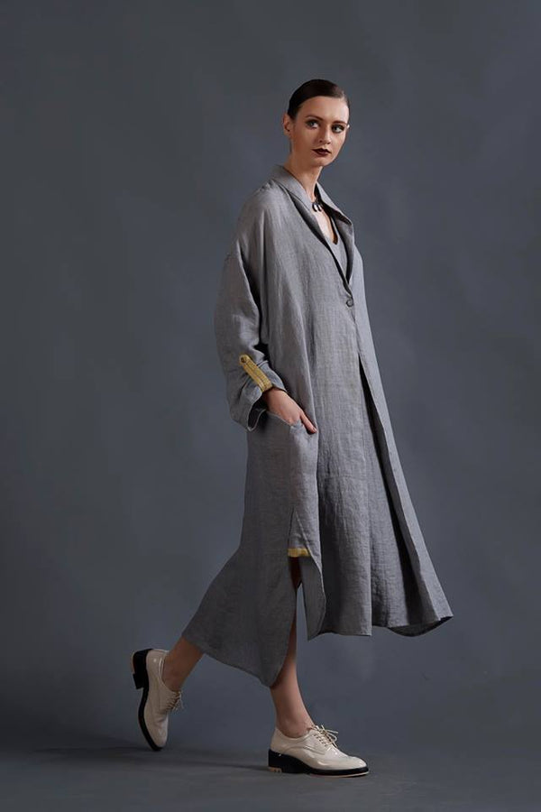 ASH GREY TUNIC TOP