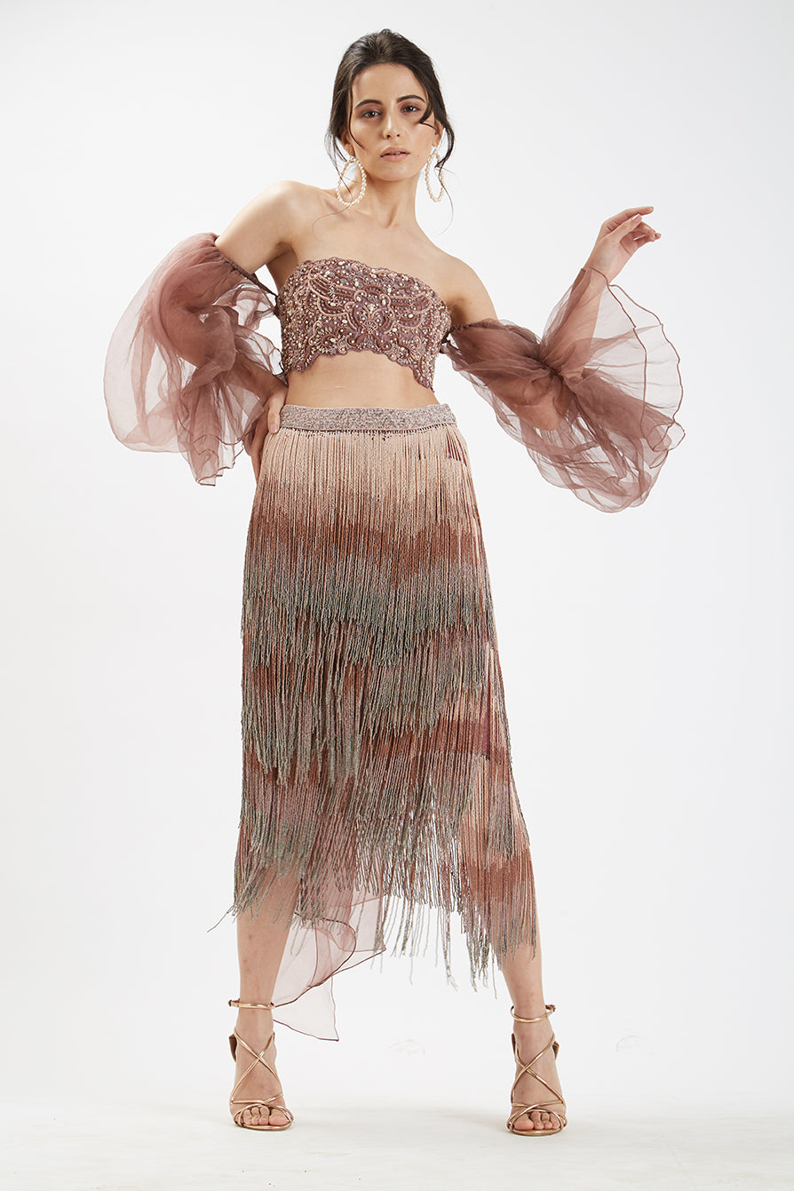 CASCADE BUSTIER TOP