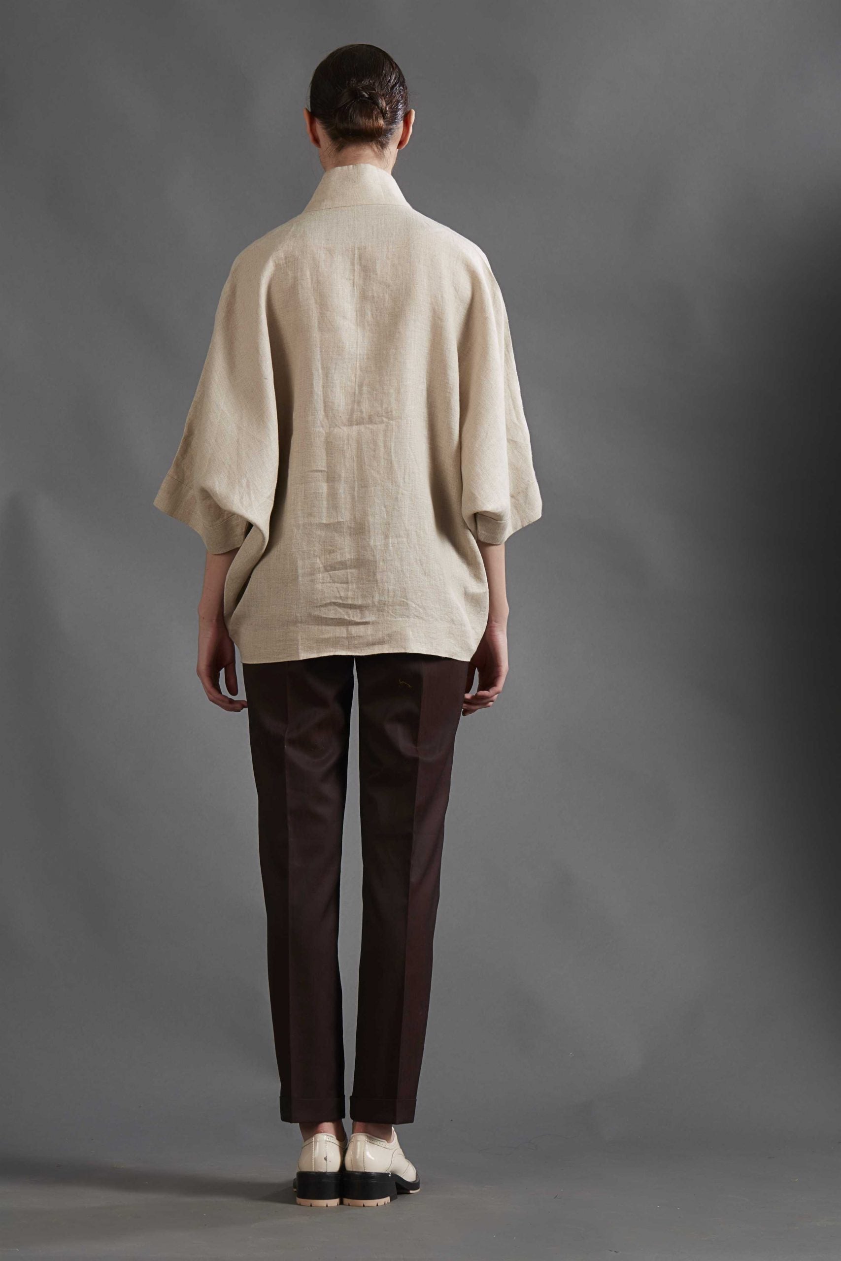 BEIGE LINEN JACKET